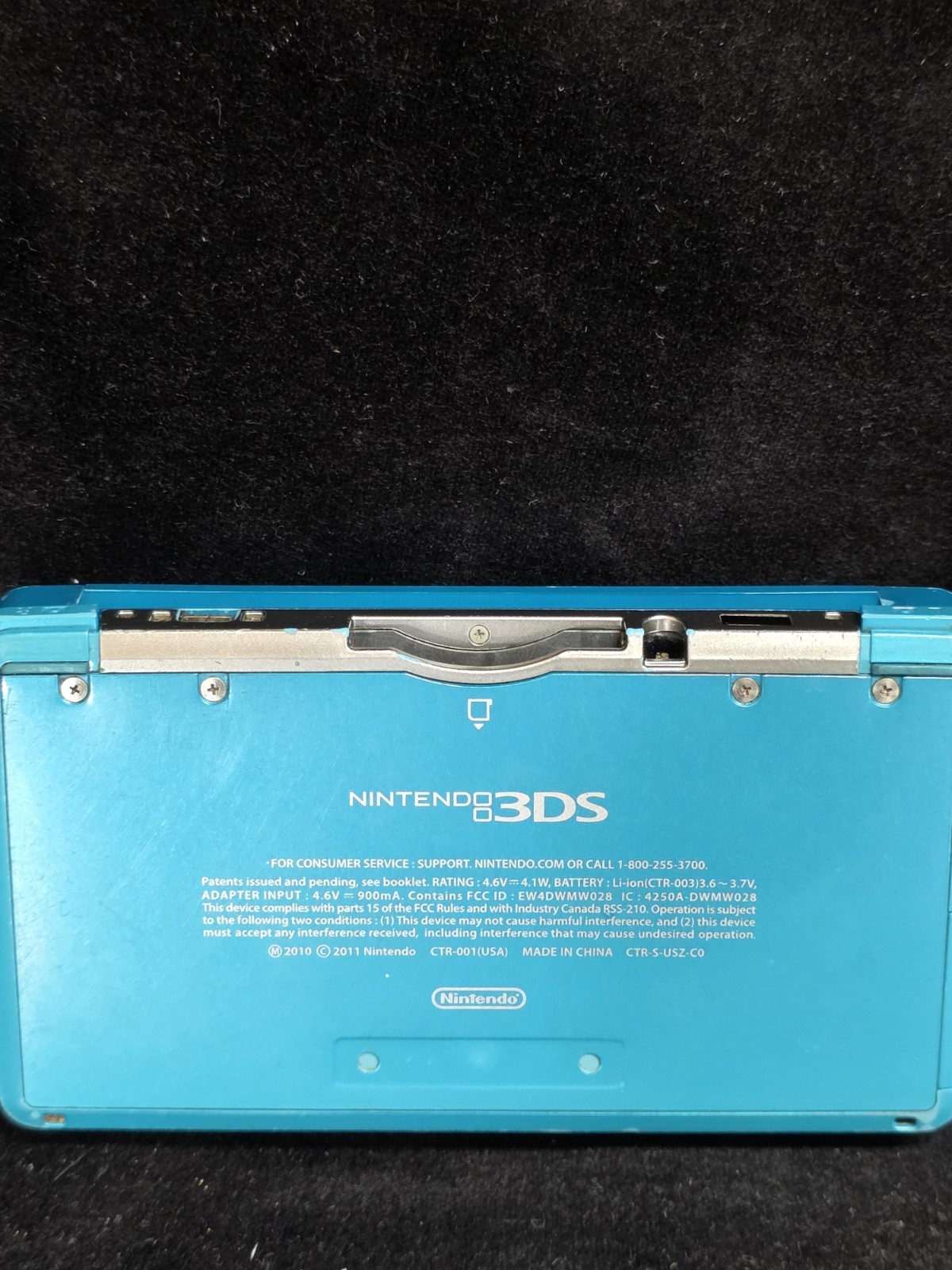 Nintendo 3DS Aqua Blue Handheld Console System CTR-001 USA Complete in Box CIB