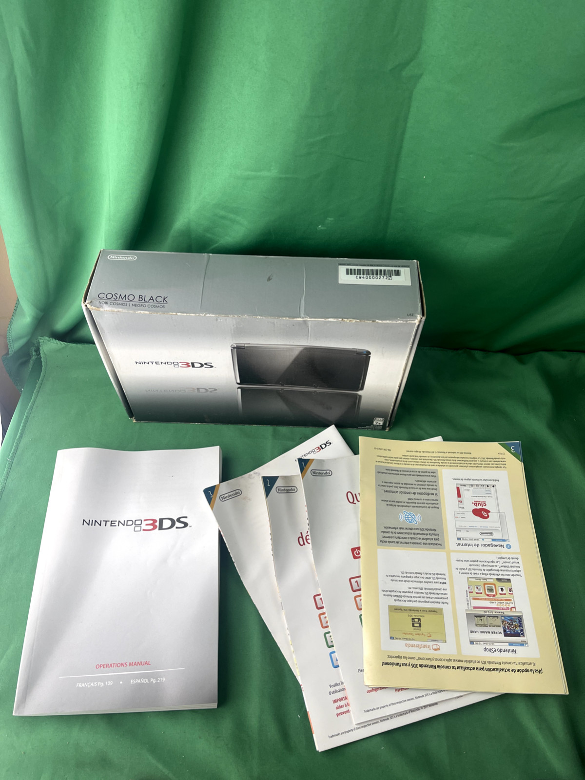 Nintendo 3DS Cosmo Black Box Only (NO CONSOLE)