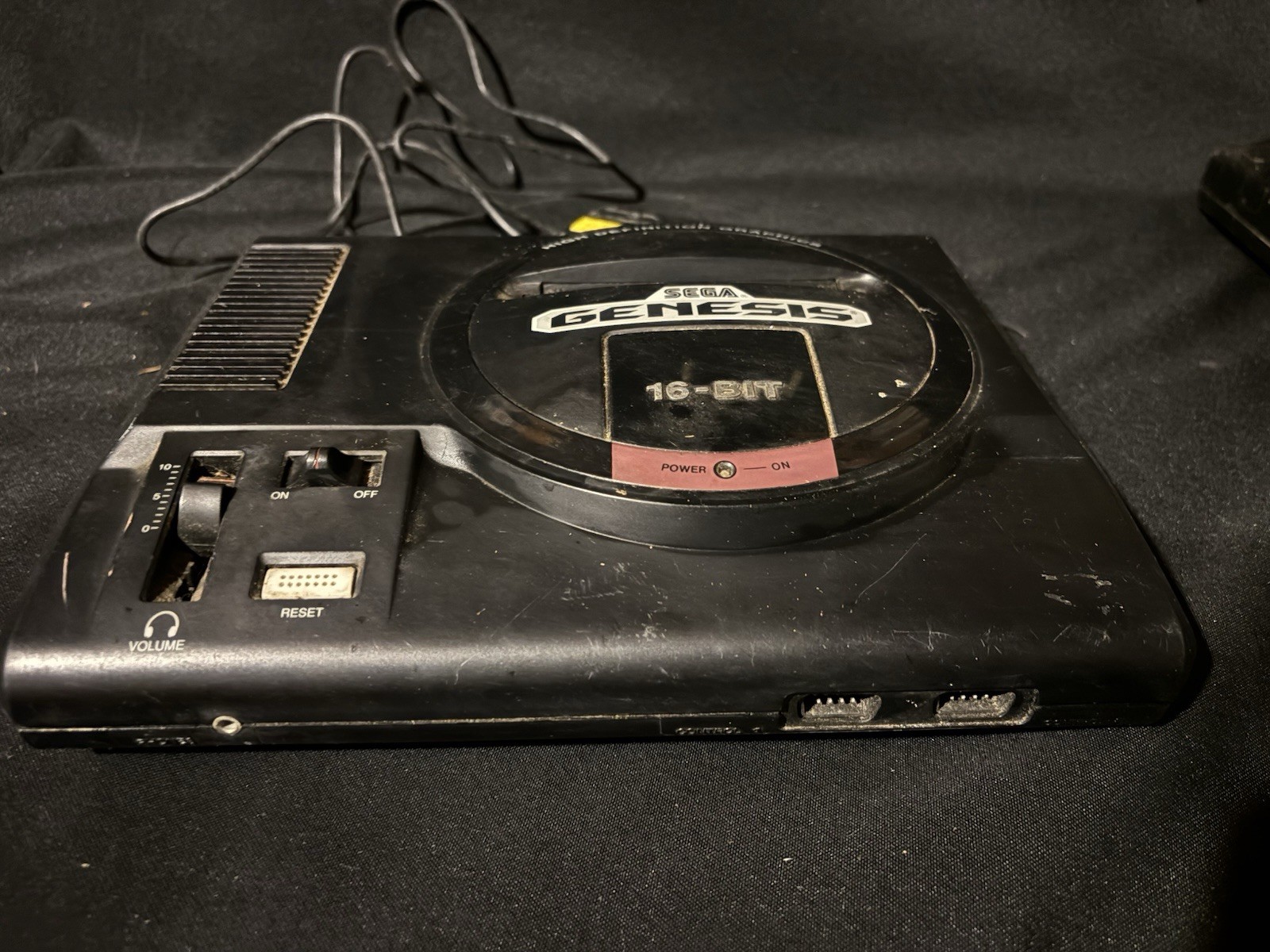 Sega Genesis Model 1 Console Only NON TMSS High Definition Graphics power cord