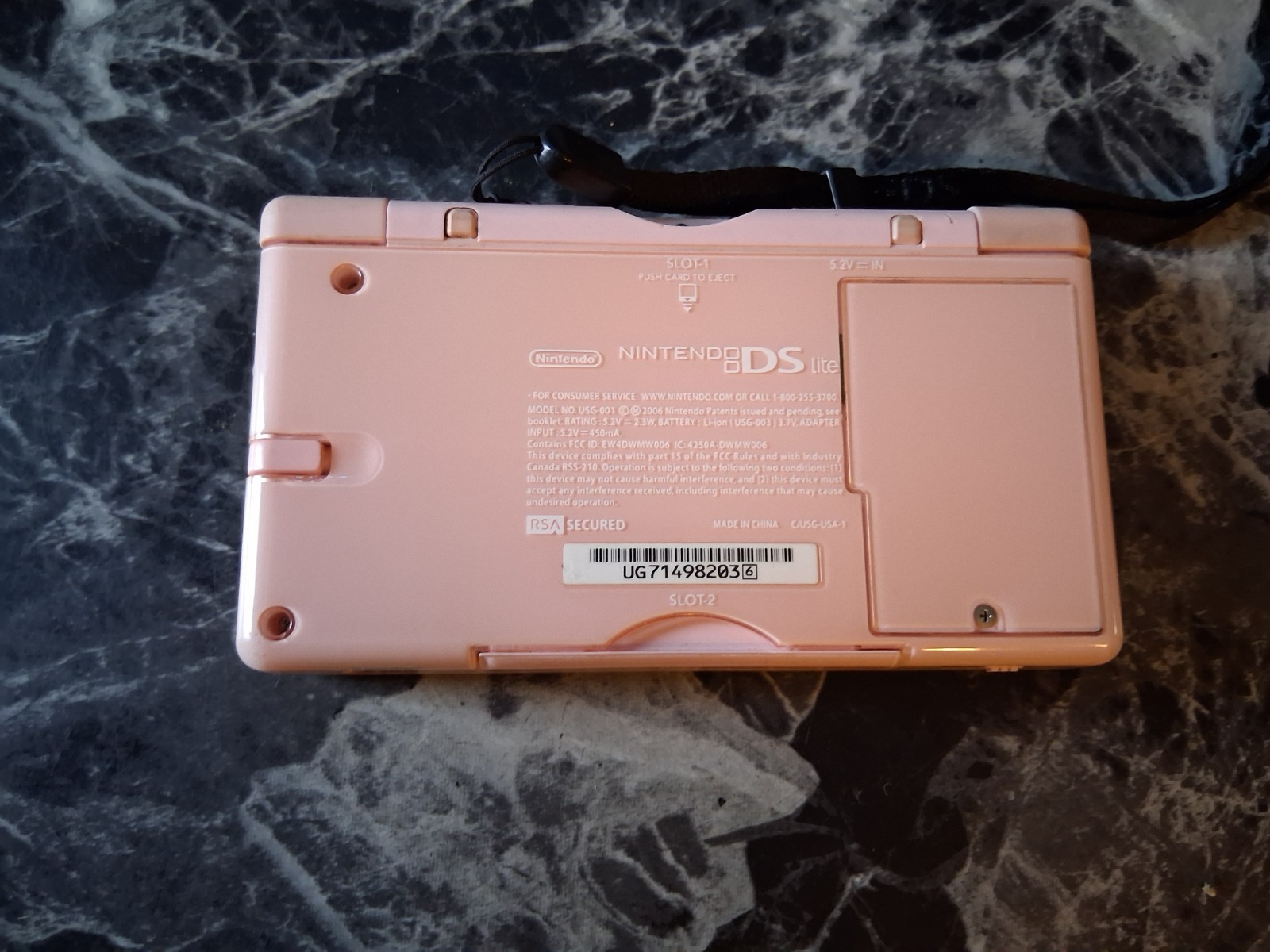 Nintendo DS Lite Console Bundlebtested W/ 9 Games Coral Pink