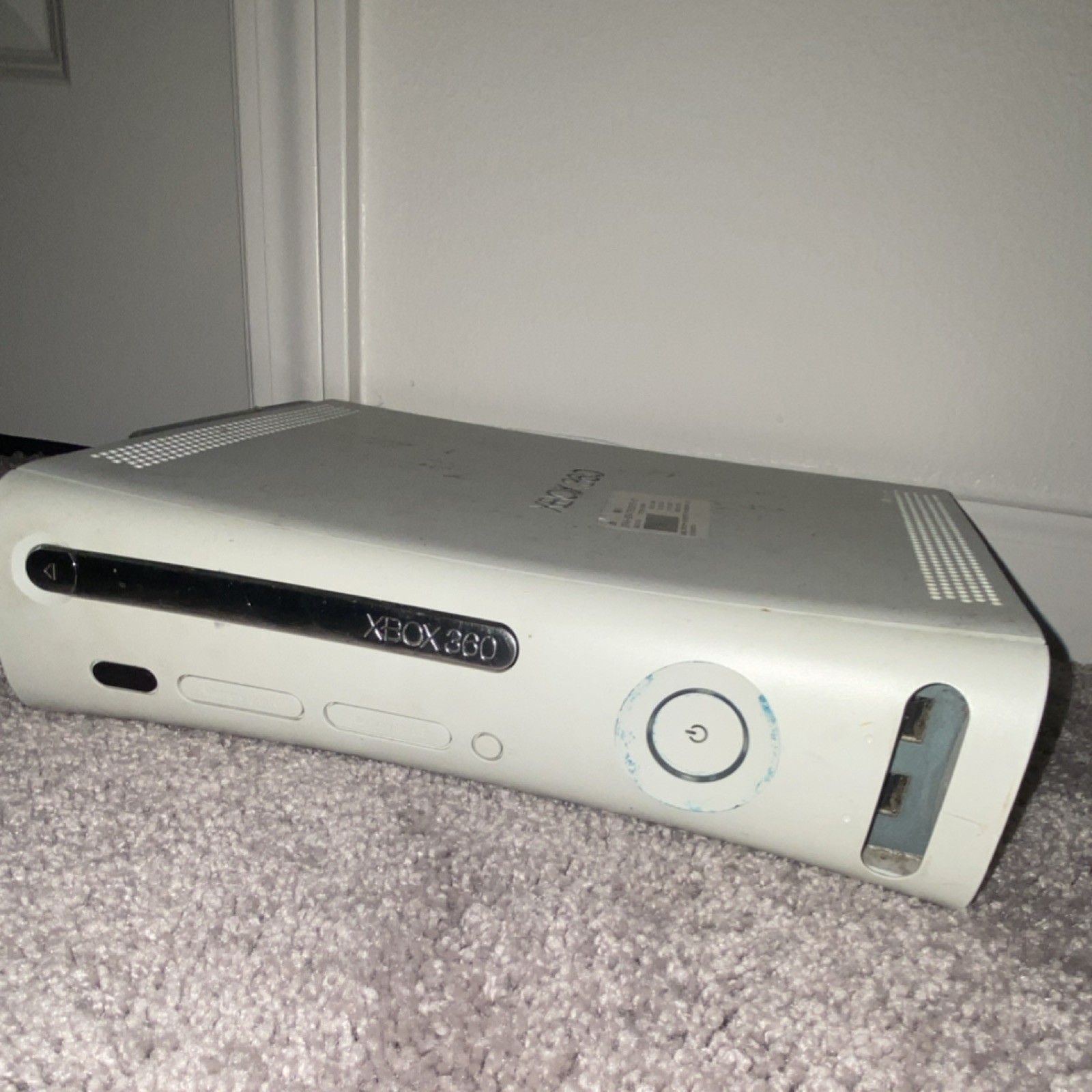 Microsoft Xbox 360 White Console HDMI Wi-Fi Capability Ethernet Component RCA