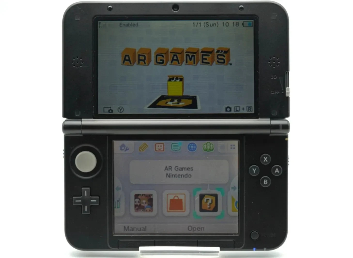 [REGION FREE] Nintendo 3DS XL LL Black Console [Rank A/B] English ok charger