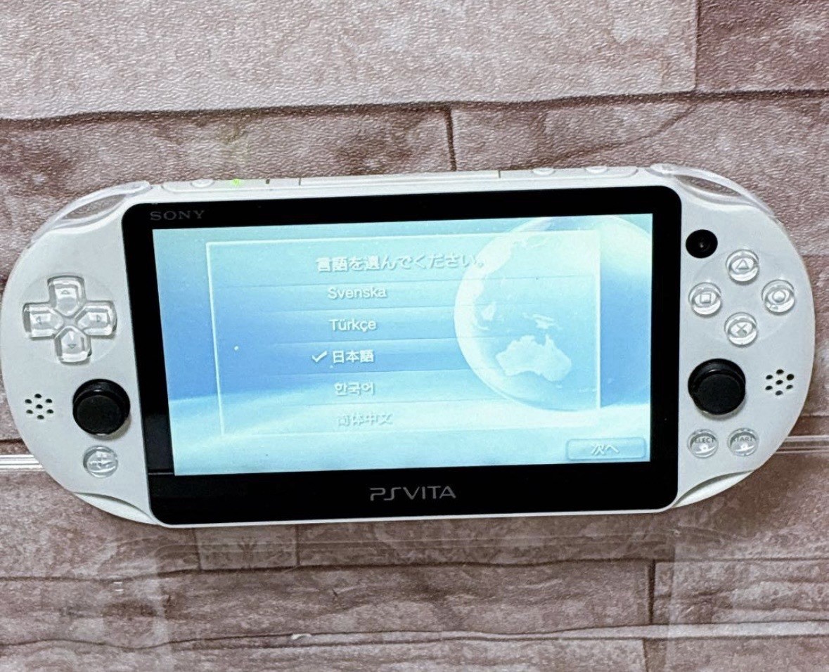 Playstation PS Vita Wi-Fi model PCH-2000 ZA22 Glacier White Free Ship