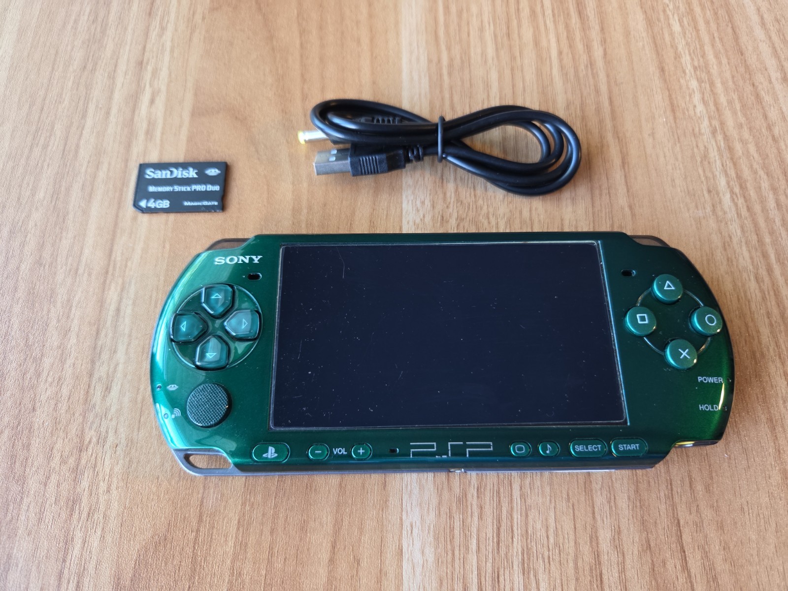 Sony PSP-3000 PSP 3000 Console Spirited Green SG Working Tested English language