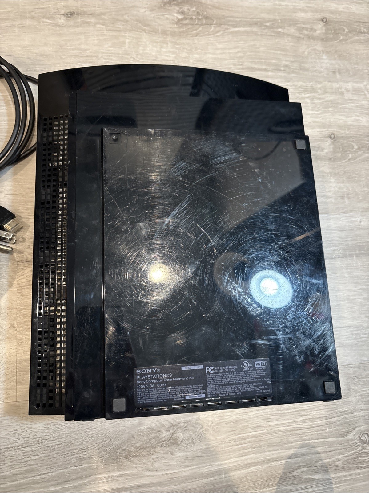 Sony PlayStation 3 Fat PS3 80GB Black Console System CECHL01 No Controller
