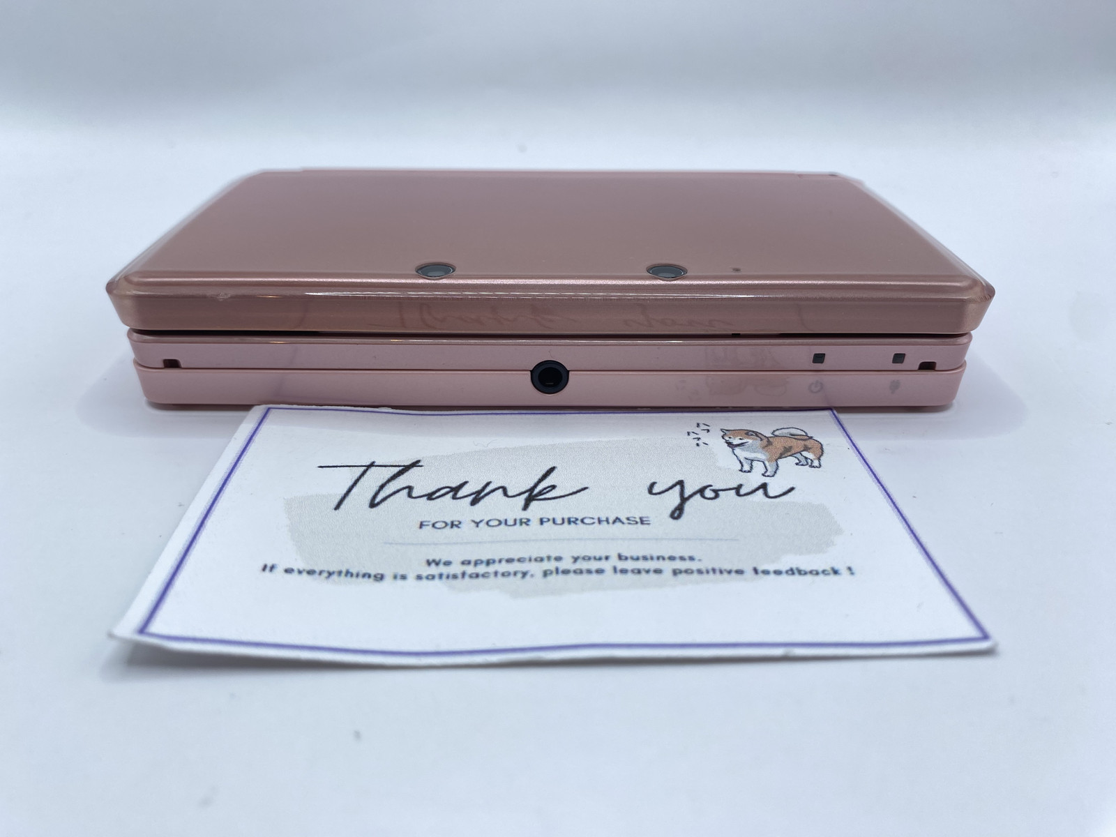 Nintendo 3DS Misty Pink Game Console Stylus Excellent w/Charger BOX