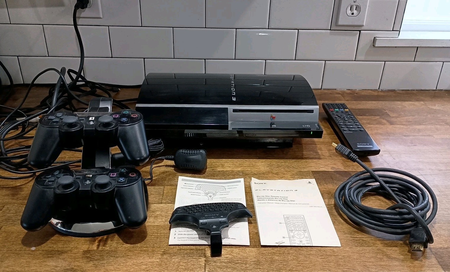 Sony Playstation 3 PS3 Fat CECHG01 40GB Console Bundle Controller Tested