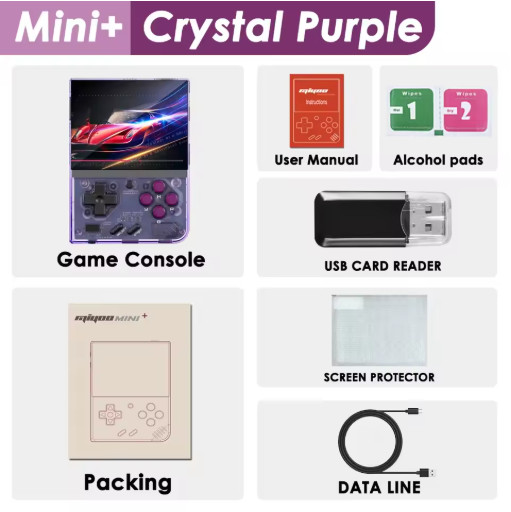 MIYOO Mini Plus V2 Retro Handheld Console IPS Screen Linux Gaming