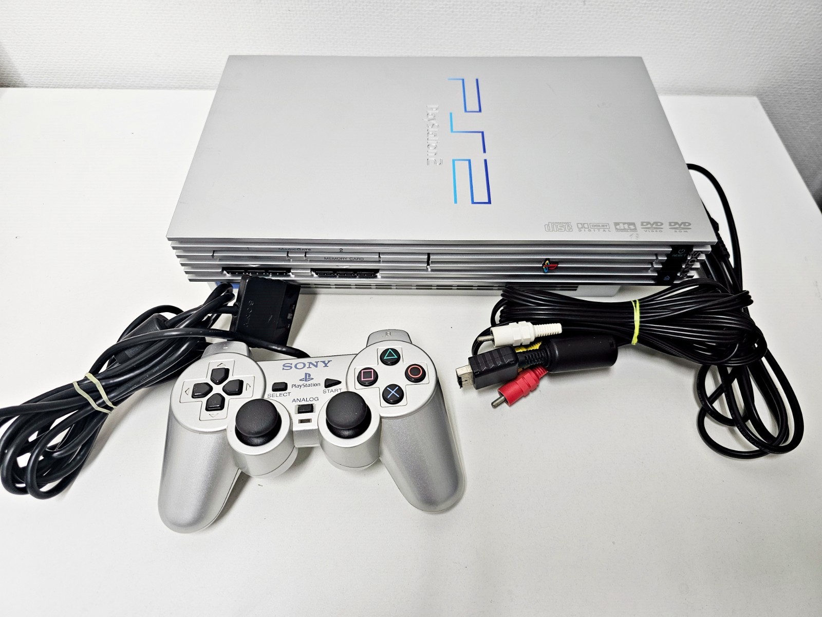 Sony Playstation 2 Console Silver SCPH-50000 523 JUNK Japan