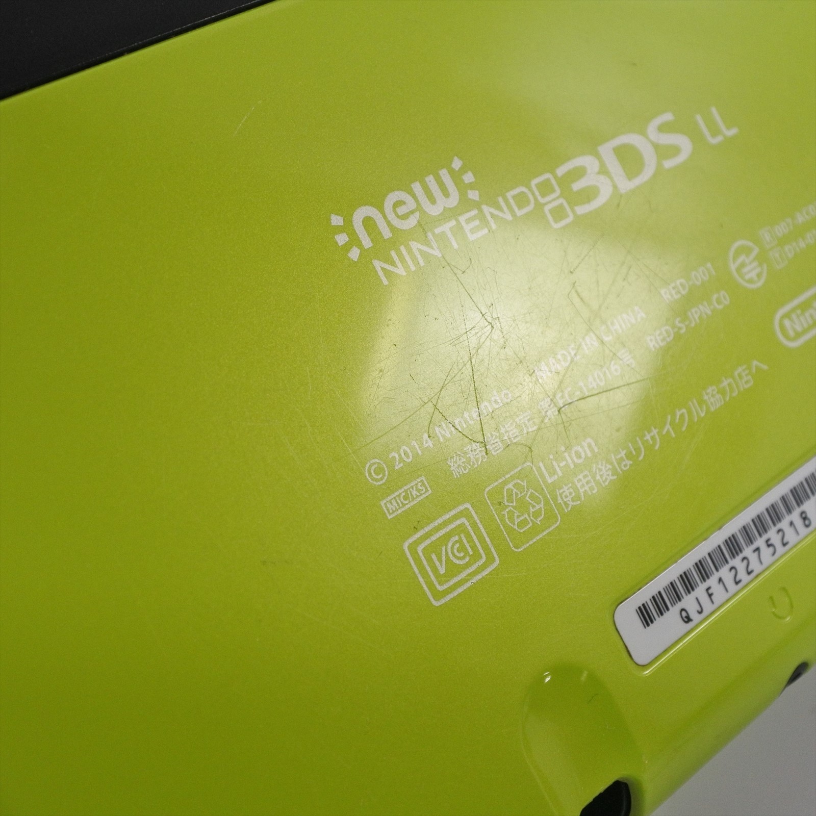 New Nintendo 3DS LL Console RED-001 Boxed NO Touch pen LIME x BLACK 2184 n3ds