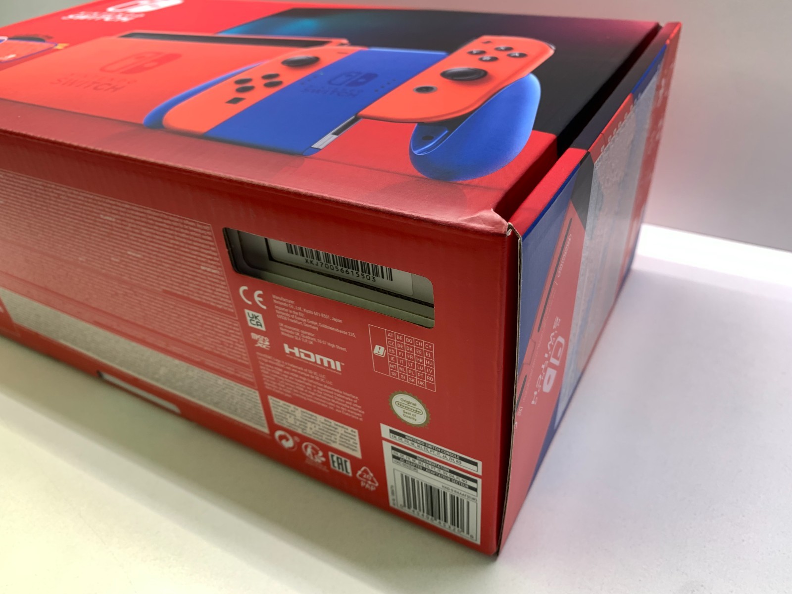 NINTENDO SWITCH CONSOLE MARIO RED & BLUE LIMITED EDITION PAL VERSION NEW NEW