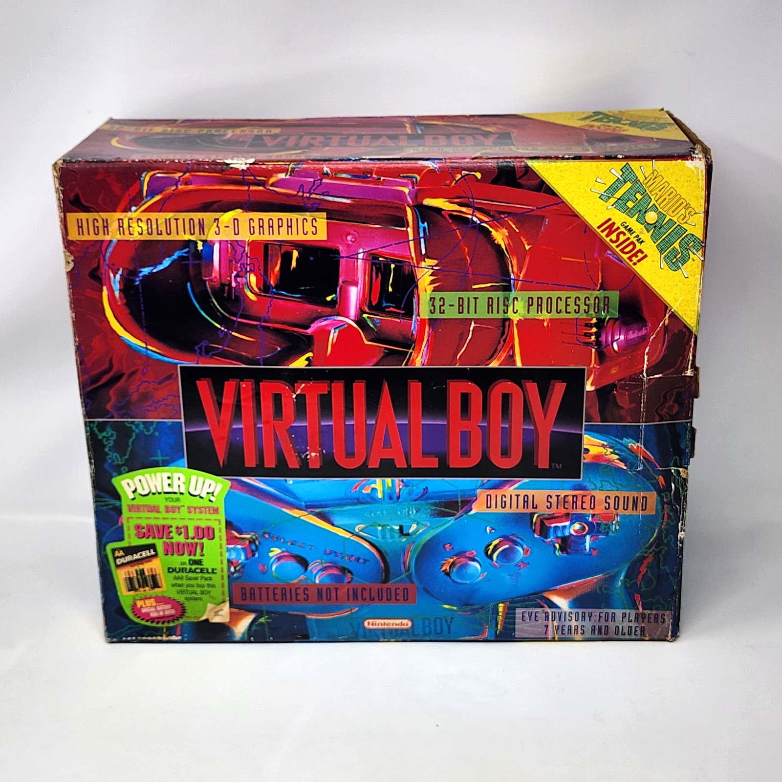 Nintendo Virtual Boy Console Red/Black CIB Complete – TESTED – MATCHING SERIAL