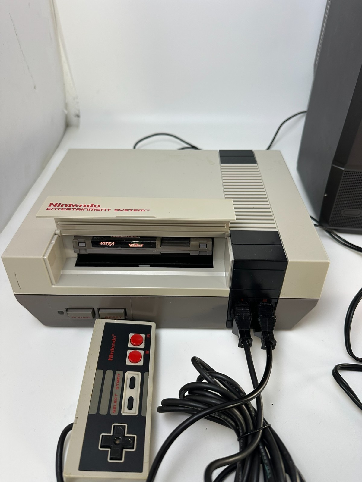 Nintendo NES Original Console Bundle Tested Working TMNT Zapper Rushn Attack NES
