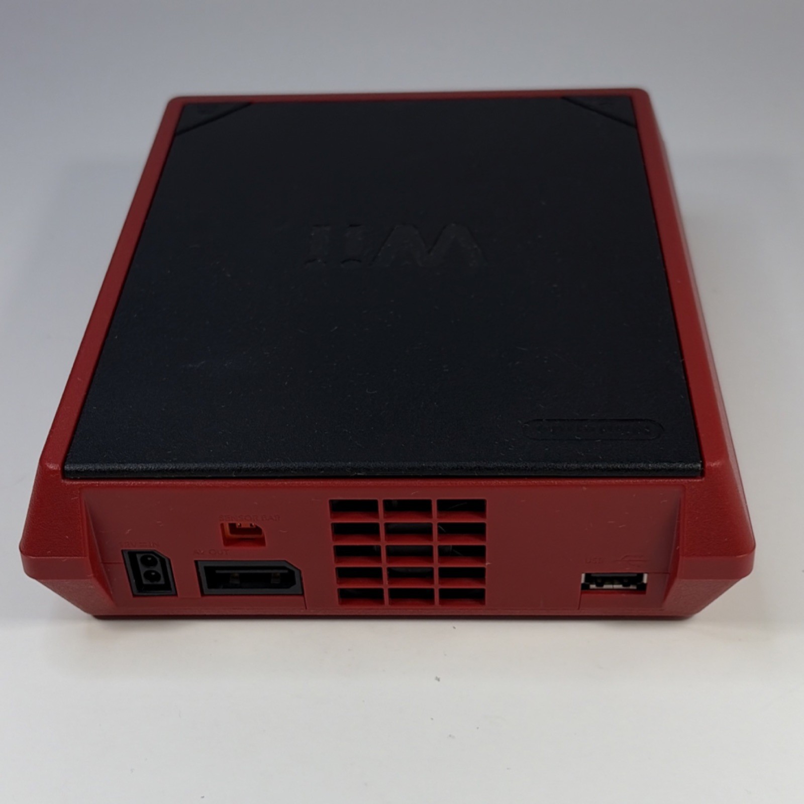 Nintendo Wii Mini Red Black Console Motion Control w/ Controller, W Mario Game!