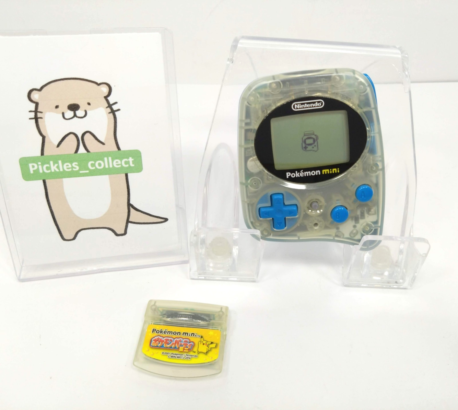 Pokemon mini MIN-001 w/Game cartridge Language Japanese Tested Nintendo 0311B