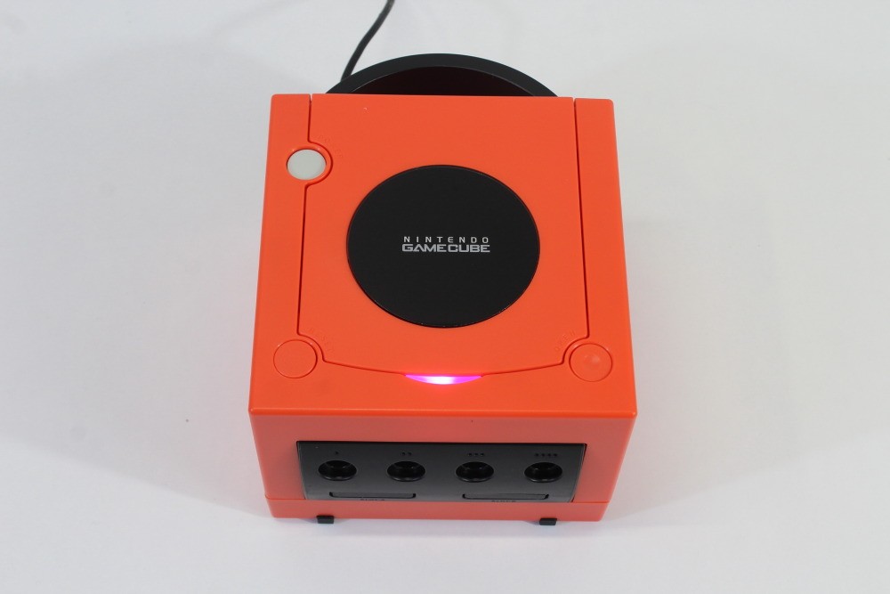 Nintendo Gamecube Console Warm Red x Black Pink LED NTSC-U/C DOL-001 GC PLAY US
