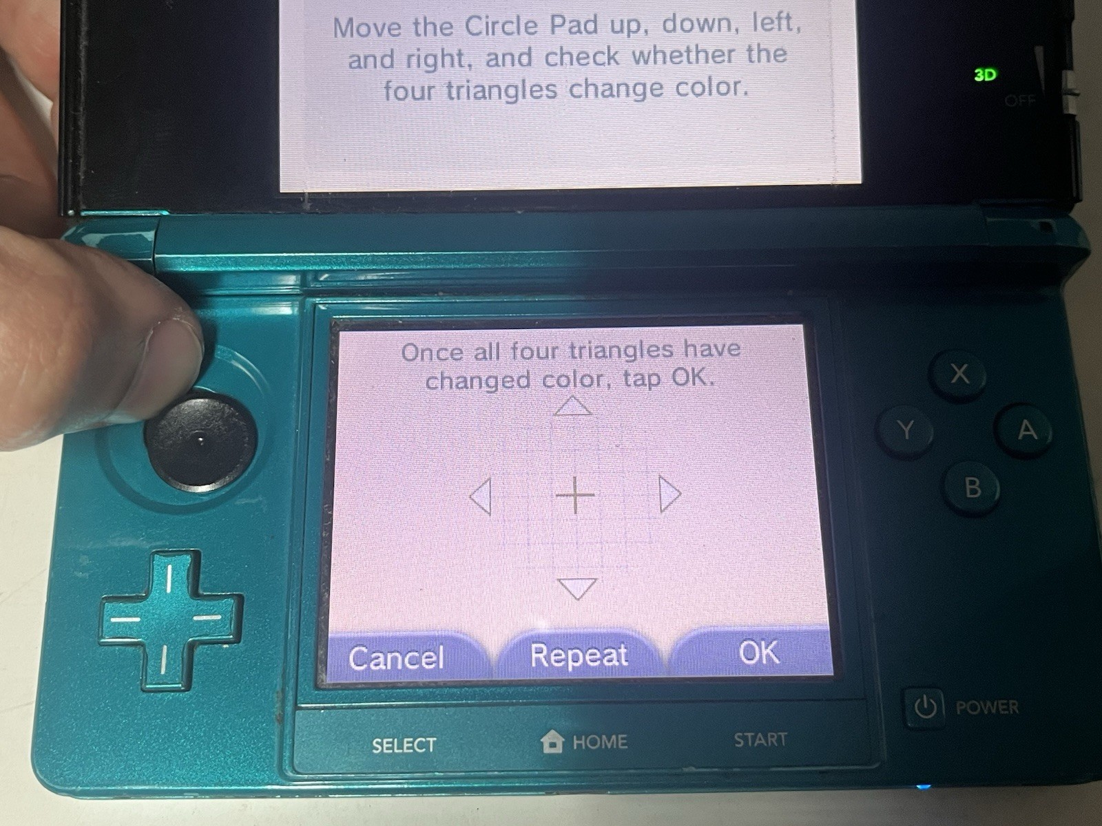 Nintendo 3DS Blue Handheld Console CTR-001 2011 – Circle Pad Drift *Read*