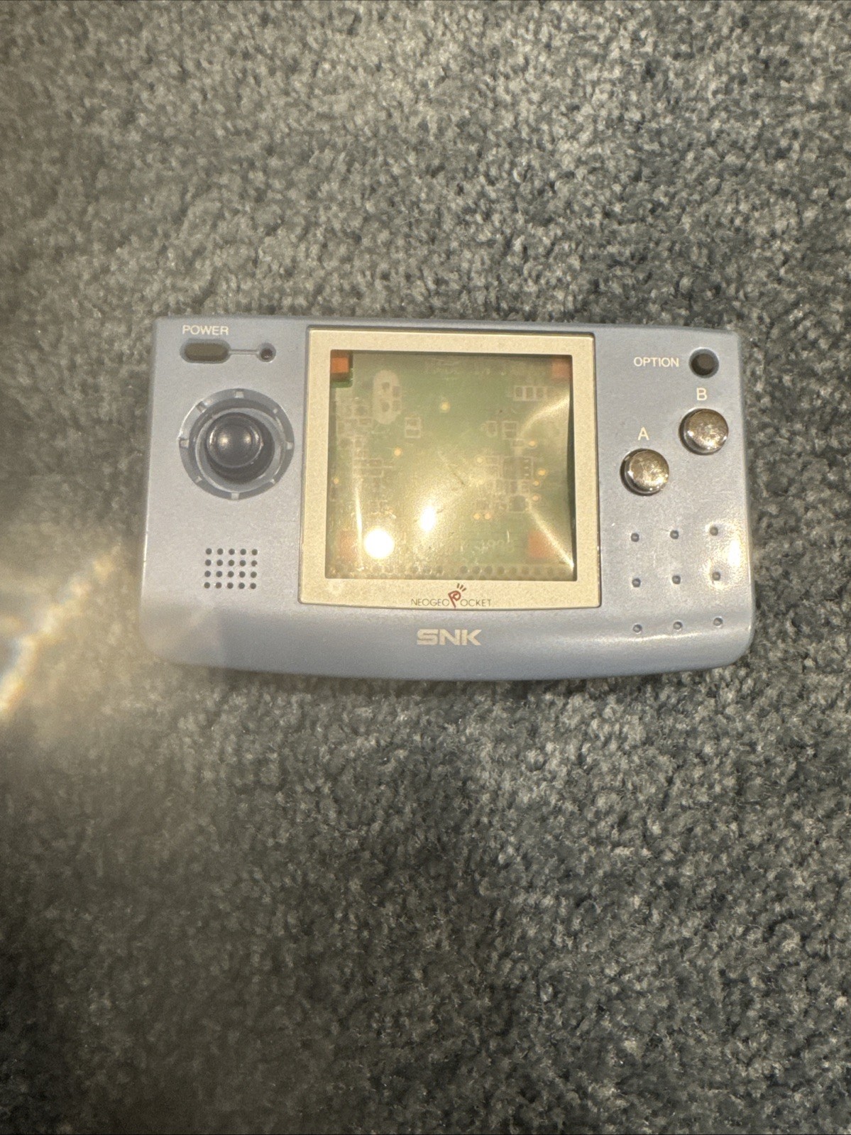 Neo Geo Pocket Console Platinum Blue SNK – FOR PARTS – NO SCREEN