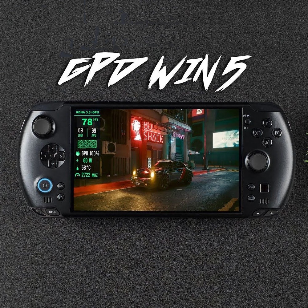 GPD WIN 5 Handheld Gaming PC – Ryzen AI Max 385, 32GB RAM, 1TB SSD
