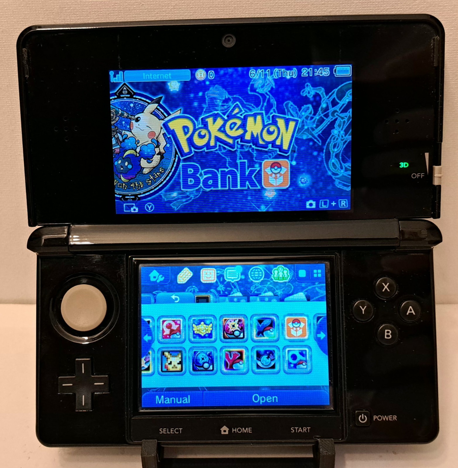 AUTHENTIC Nintendo 3DS 128GB Handheld Video Game Console BUNDLE – Black – SALE