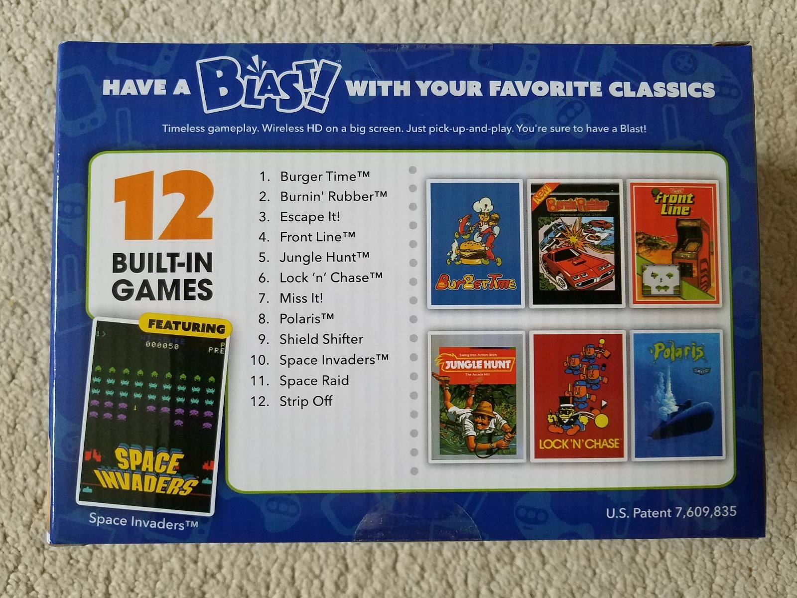 AtGames Legends Flashback Blast Space Invaders Burger Time Jungle Hunt HDMI New