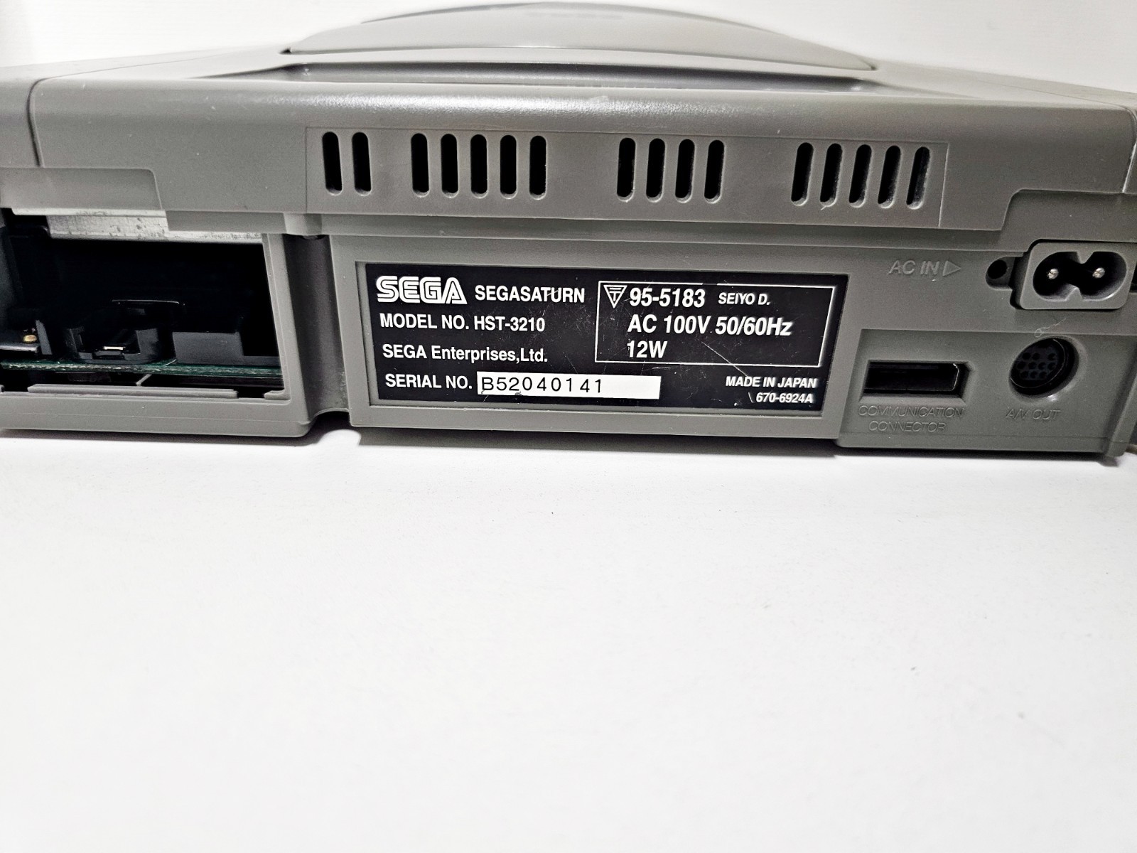 Sega Saturn Grey Console JUNK 141 Japan