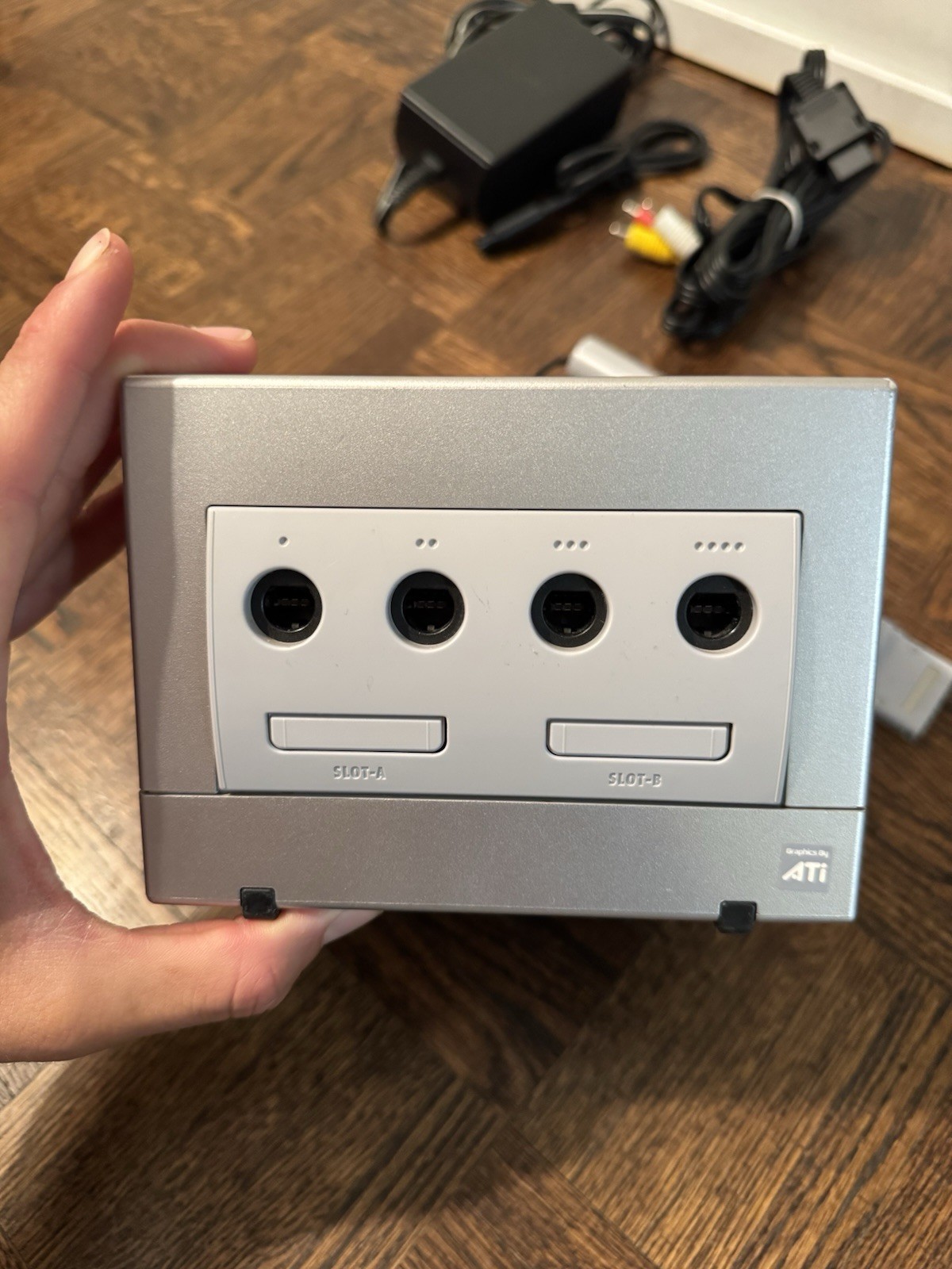 Nintendo GameCube Silver Platinum Console 2001 DOL-001 (USA) Bundle – Tested