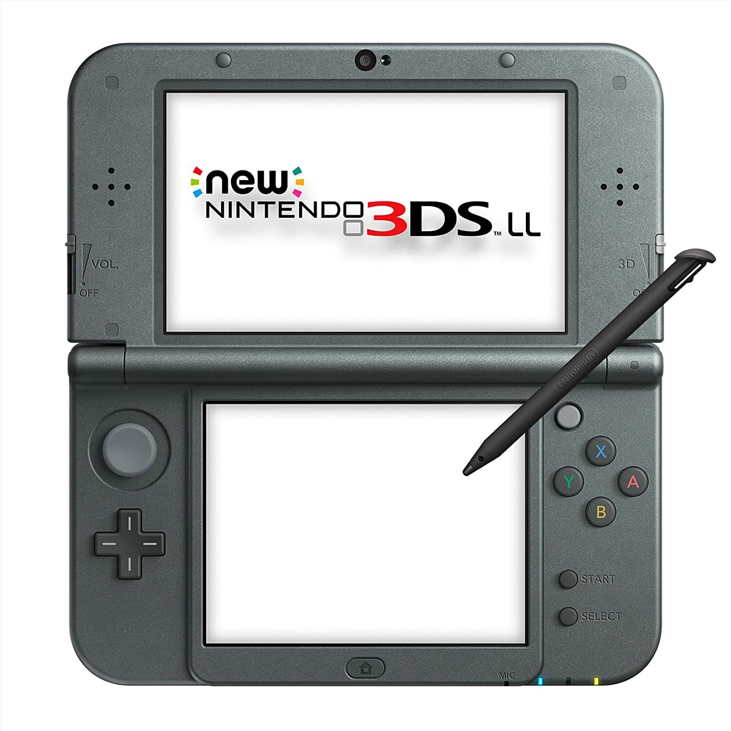 USED Japanese New Nintendo 3DS XL LL METALLIC BLACK only console RED-001