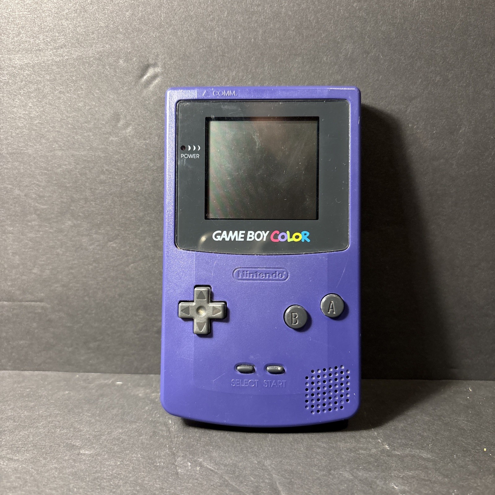 Nintendo Game Boy Color CGB-001 Purple Handheld Battery Powered System 1998