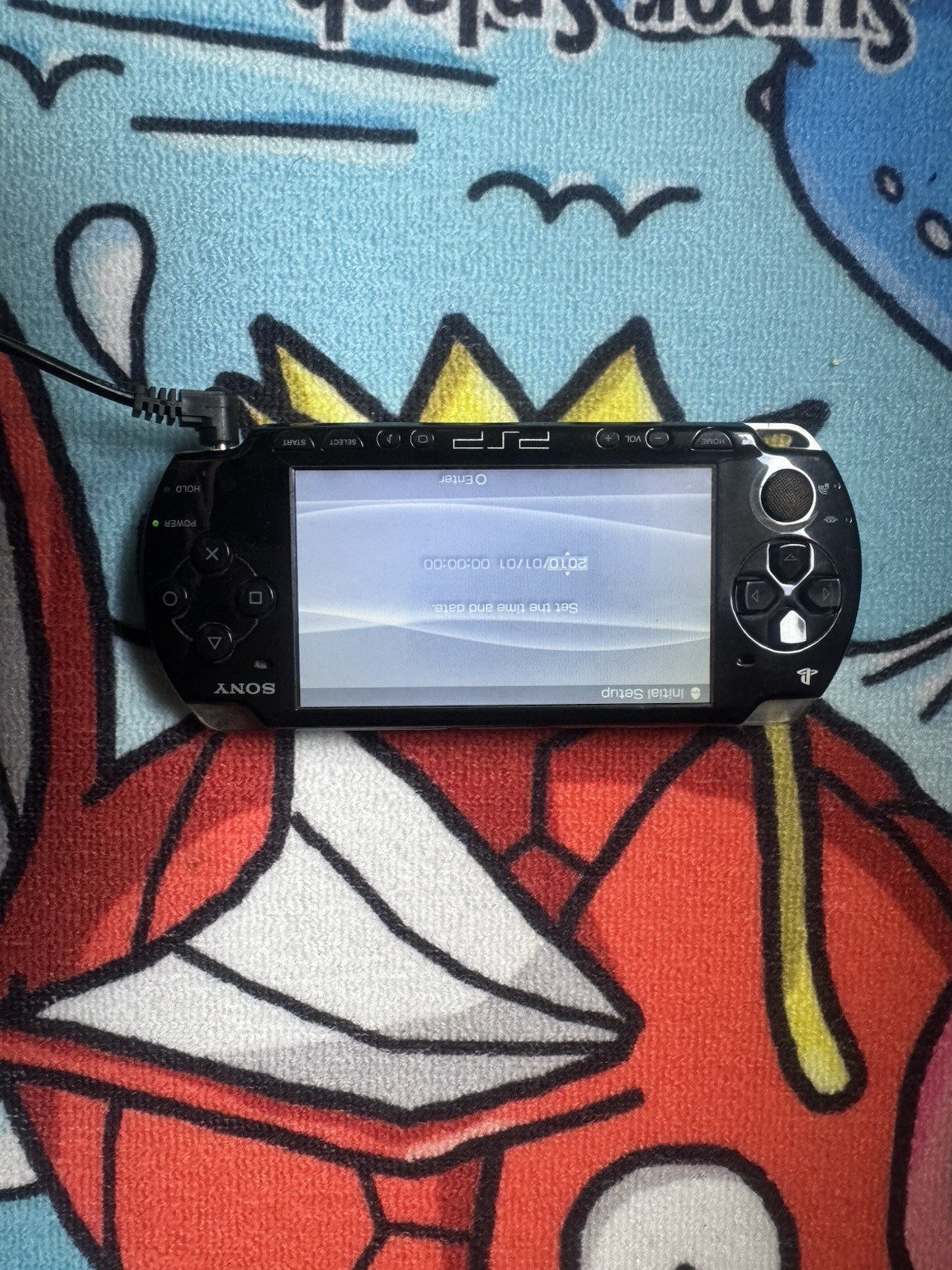Sony PlayStation Portable PSP Handheld System Black/Silver UMD Headphone Jack
