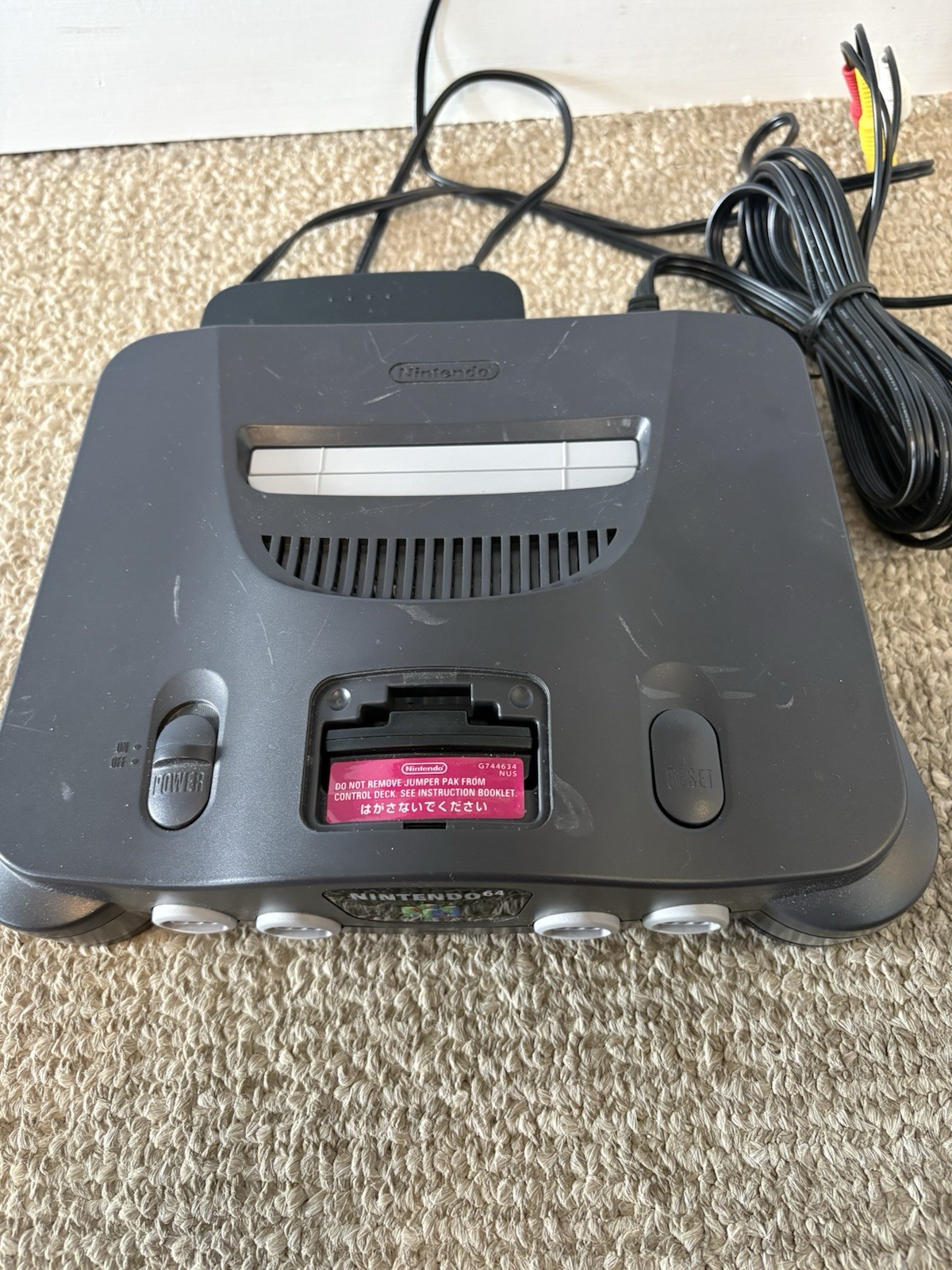 Nintendo 64 Home Console – Black – TESTED and WORKING – NUS 001 (JPN)