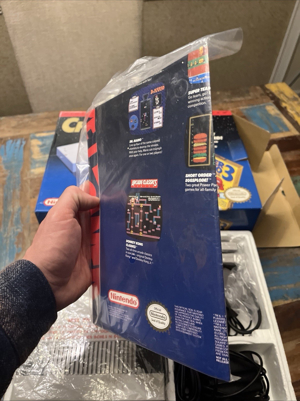 Nintendo NES Console Challenge Set Complete Very Nice Shape Mario 3 WOW !!