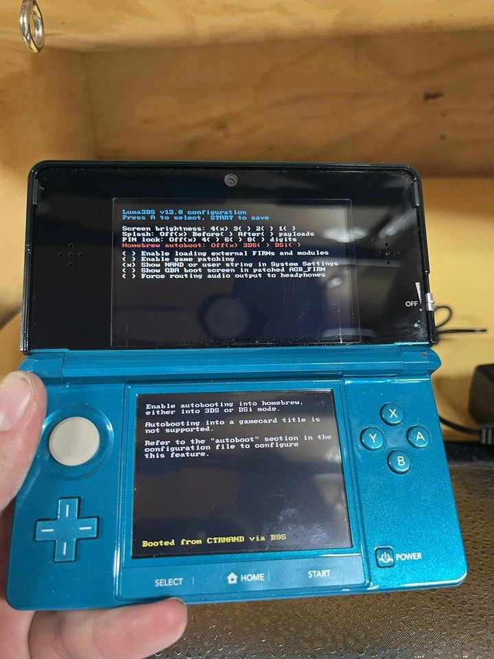 Nintendo 3DS System Complete in Box – Aqua Blue, Charger US Model – Tested