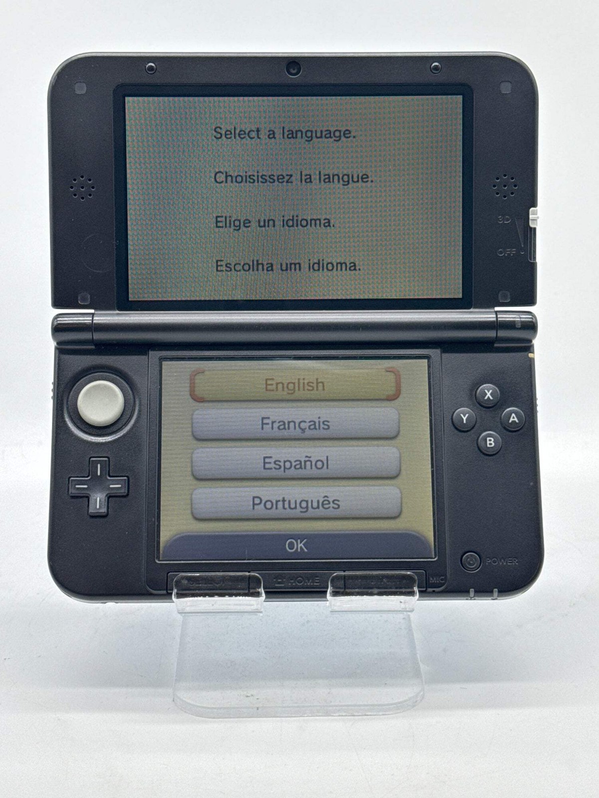 Nintendo 3DS XL LL Console SPR-001(JPN) Blue/Black – Cracked hinge