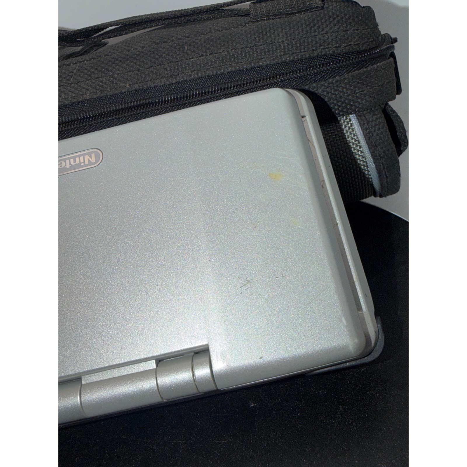 Nintendo DS Original Platinum Silver Handheld Console with GBA SP & DSi Cases