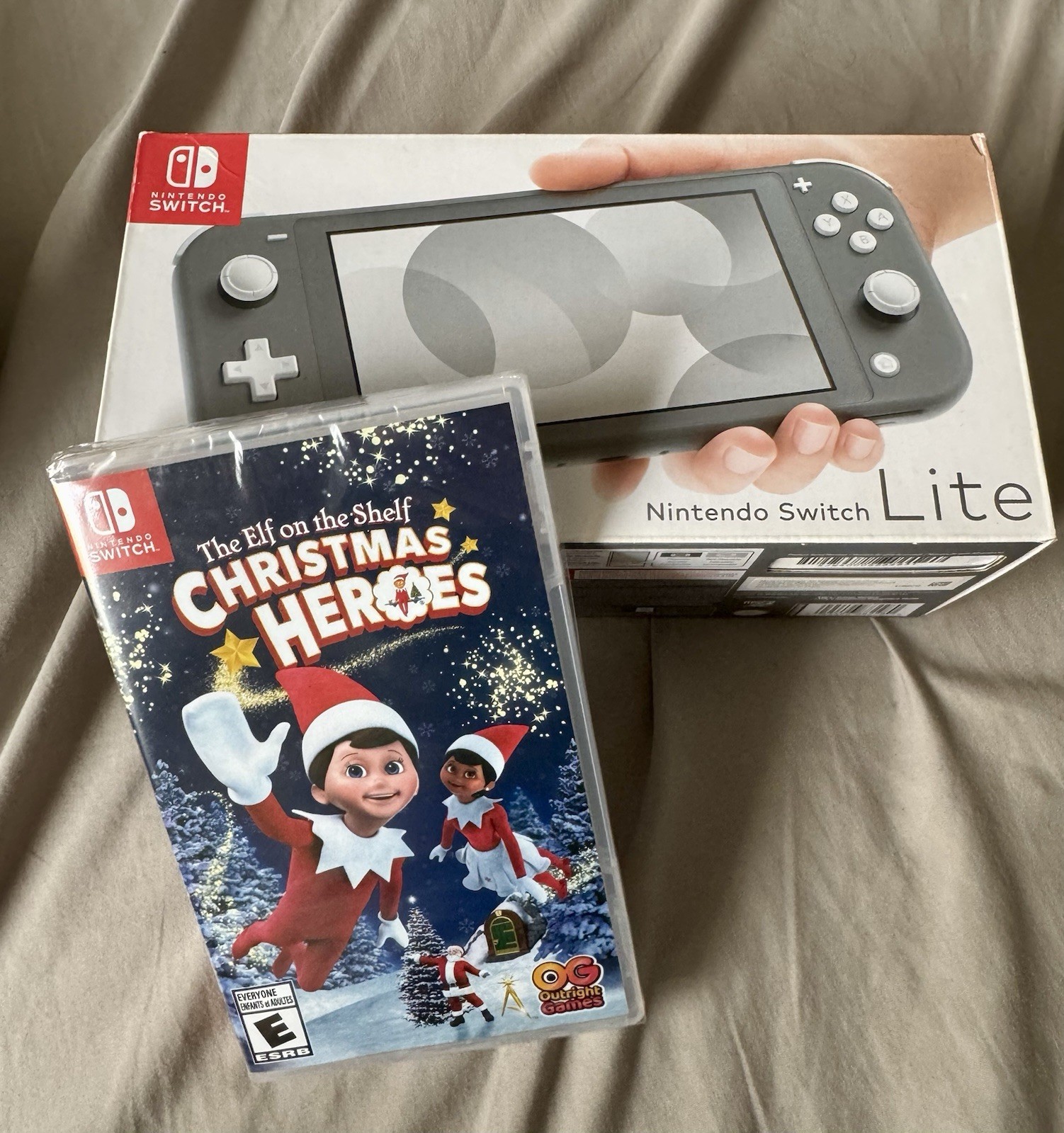 Nintendo Switch Lite 32GB Gray Handheld System Bundle Christmas 2025 Family Fun