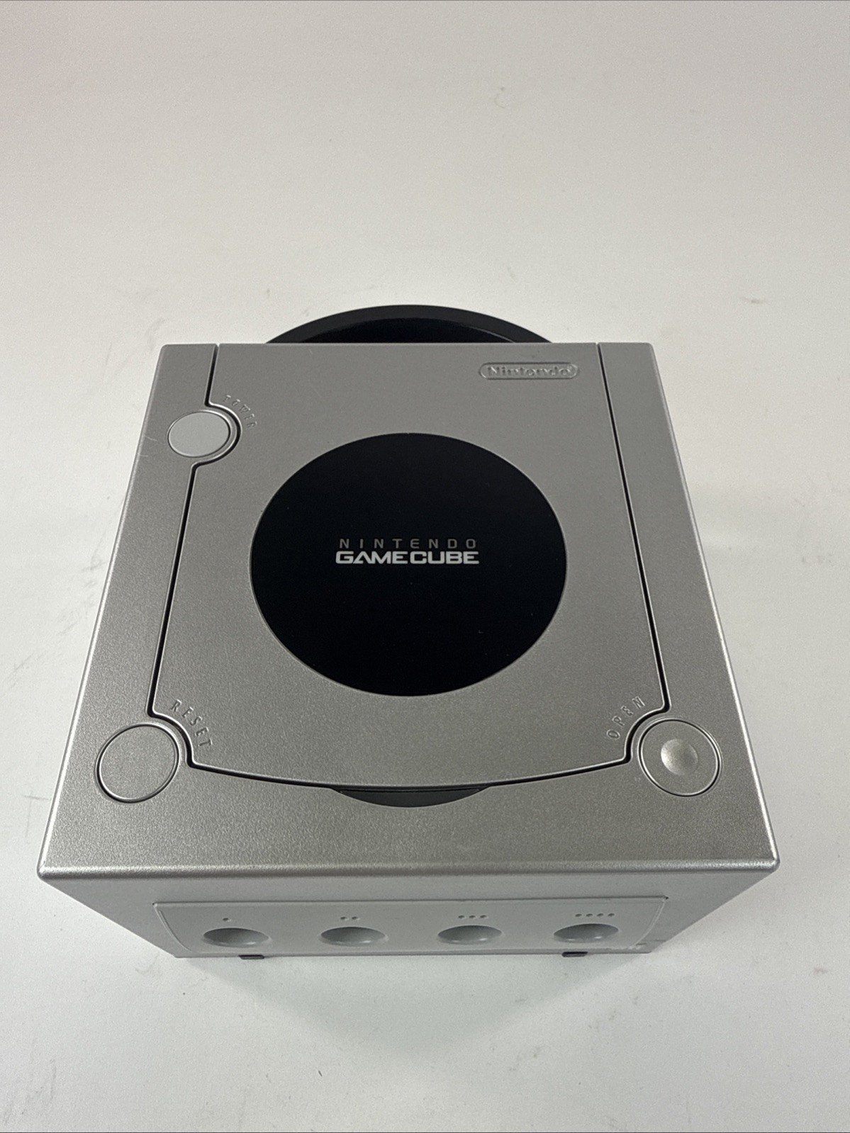 Nintendo GameCube Platinum Console DOL-101 TESTED W/ Mem Cards OEM Cables/ RF