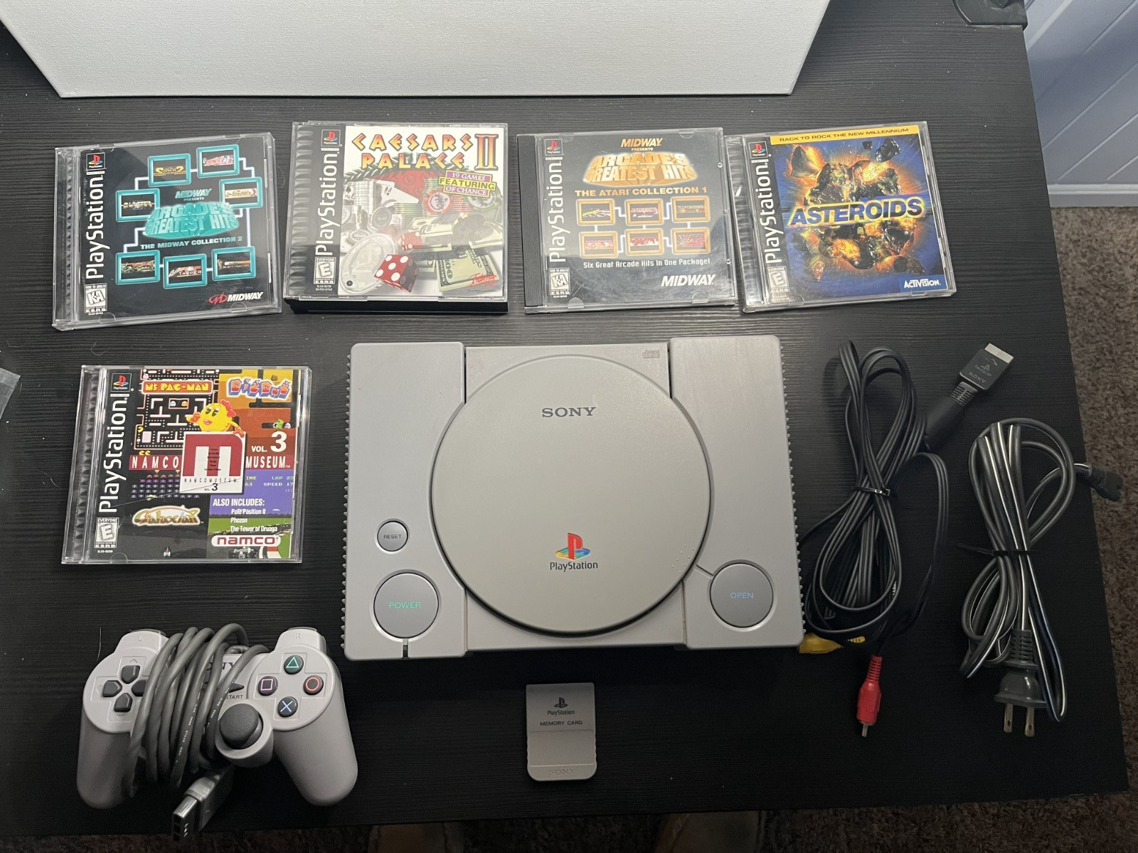 Sony PlayStation 1 PS1 SCPH-7501 Console OEM Bundle FULLY TESTED AND WORKING