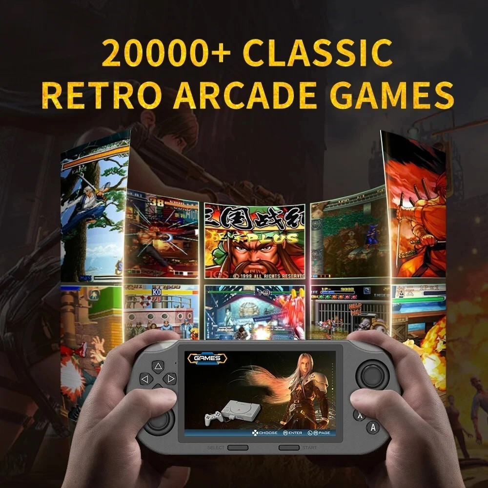 4.5″ Portable Retro Handheld Console Built-in 20000+ Classic Games IPS Screen US