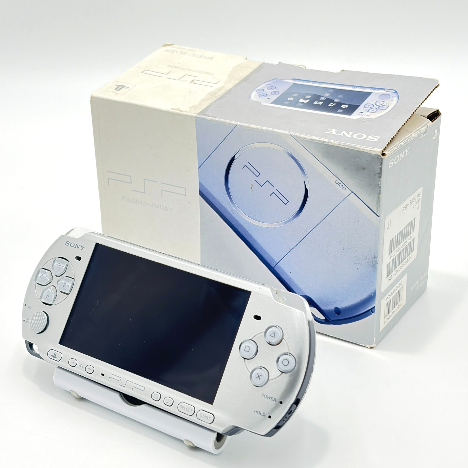 Sony PSP-3000 Mystic Silver Console In Box Region Free Japan Fw6.60 Working