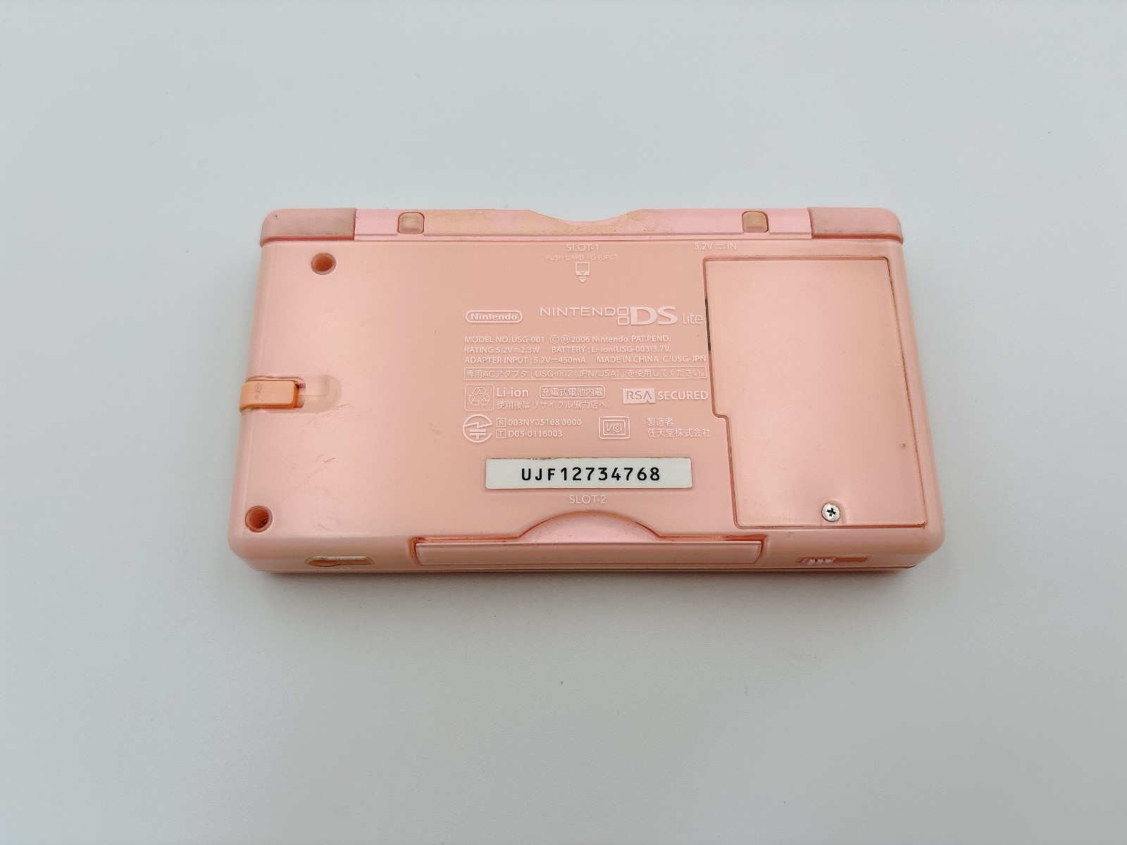 Nintendo DS Lite Console Noble Pink Tested Region Free Japan Please Read 1day