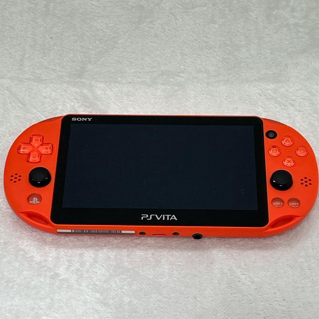 Excellent+++++SONY PS Vita Console Wi-Fi Model PCH-2000 Neon Orange From Japan