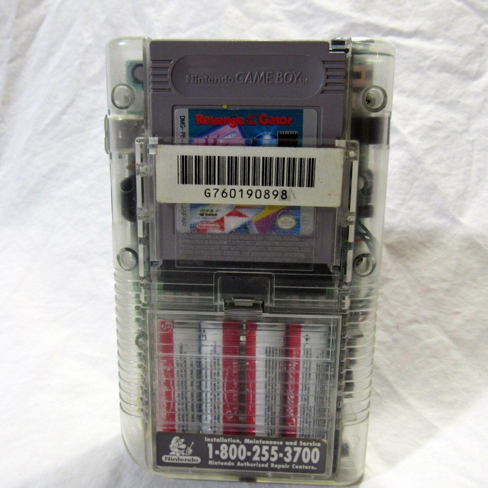Nintendo Game Boy DMG-01 Clear Original Retail Store Plastic Case Serial Match