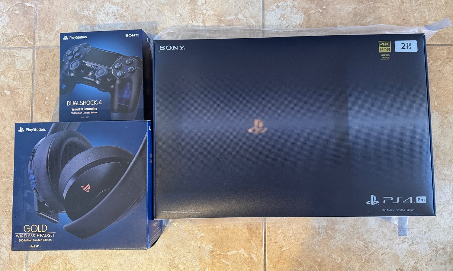 PlayStation 4 Pro 2TB 500 Million with Headset and 2nd controller BRAND NEW