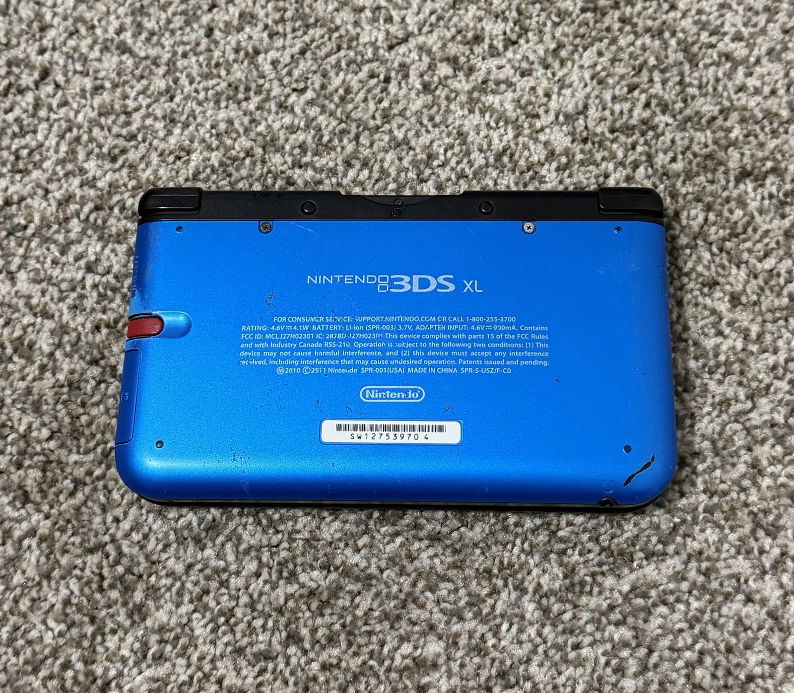 Nintendo 3DS XL Blue & Black Console System Handheld Authentic Tested US