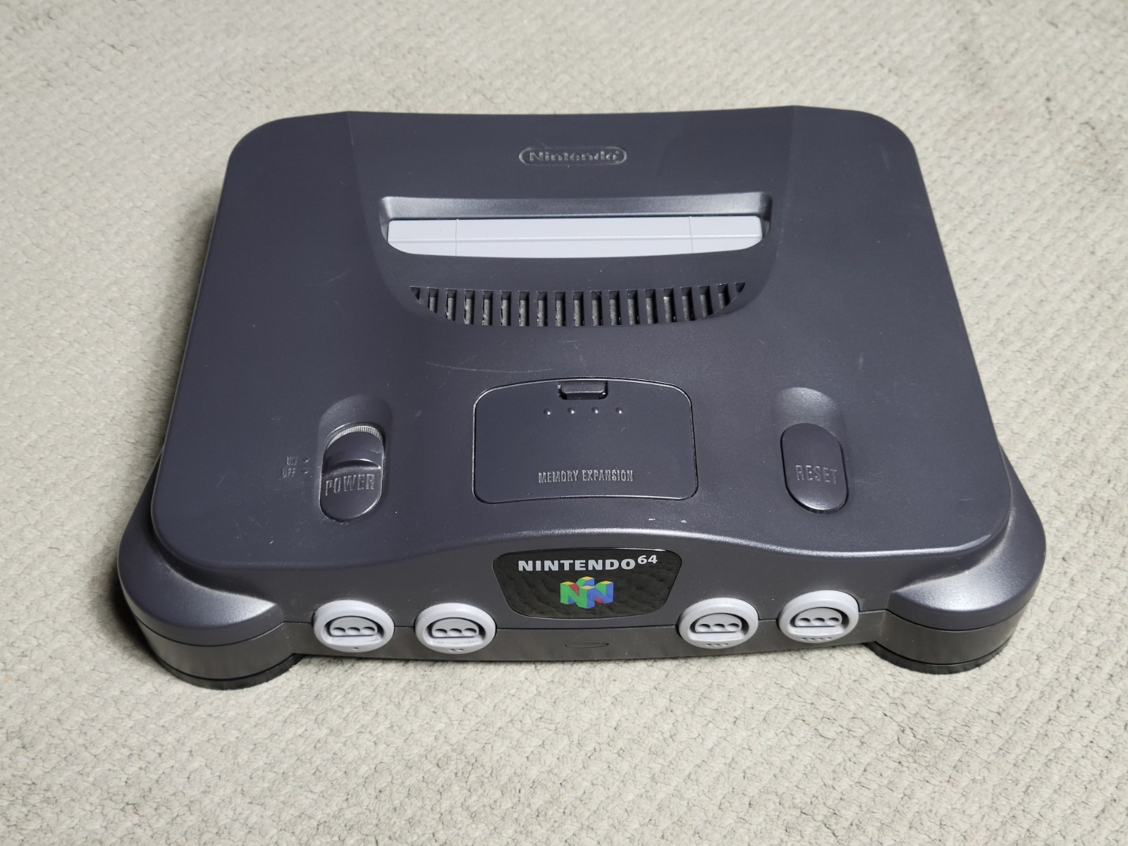 Nintendo 64 System 32MB Home Console – Charcoal Gray CONSOLE ONLY Tested & Works
