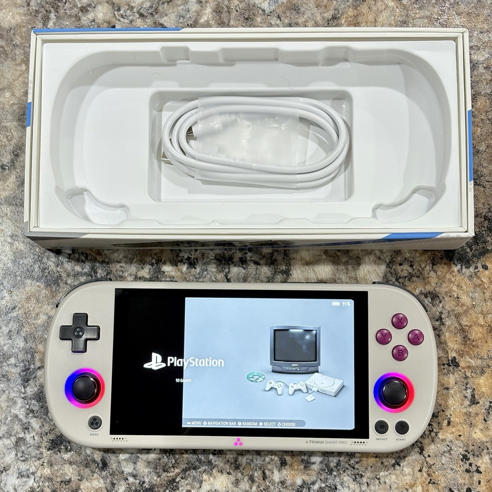 New Trimui Smart Pro Gaming Handheld, New 64GB Card, Custom Loaded Ready To Play