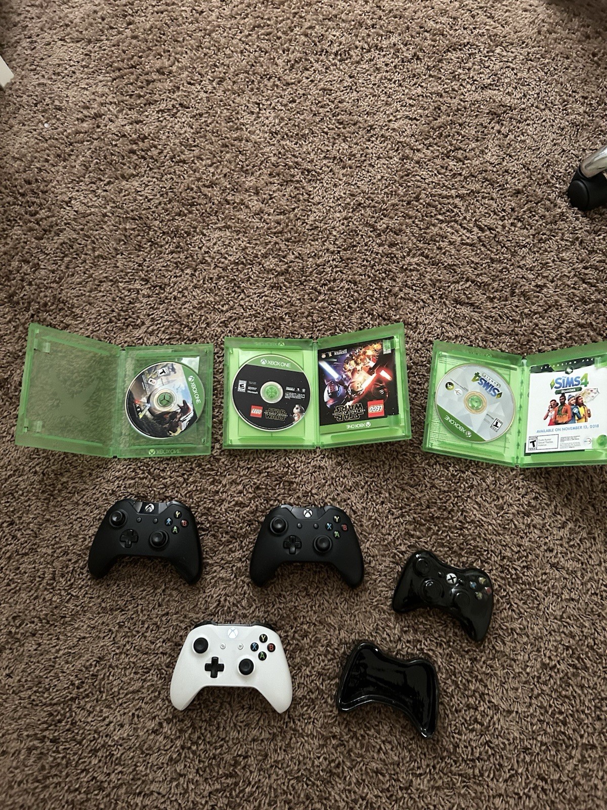 Microsoft Xbox One Console Bundle 3 Controllers Kinect MANY 5+GAMES TESTED WORKS