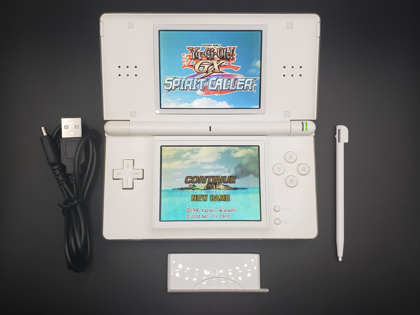 Nintendo DS Lite Polar White OEM Restoration (Good Condition) w/ Charger